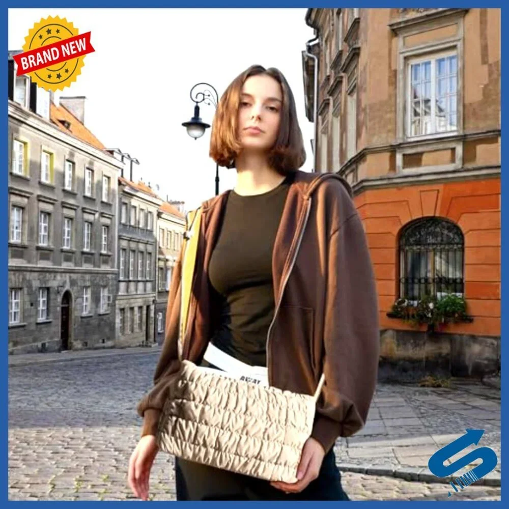 Small Waterproof Hobo Shoulder Bag with Adjustable Strap, Magnetic Closure